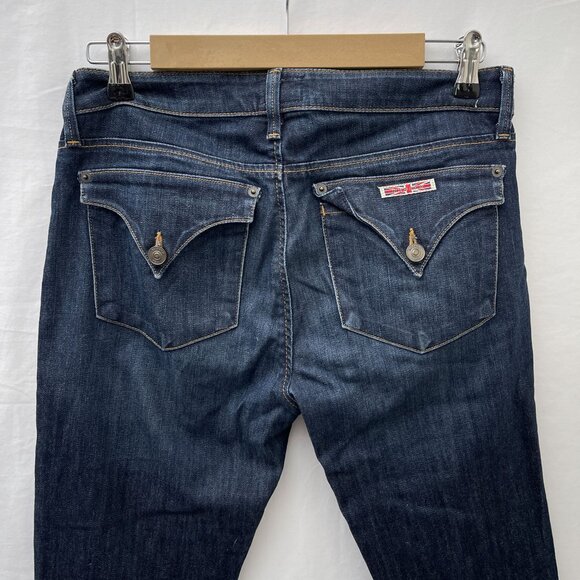 Hudson‎ Bacara Straight Flood Cuff Denim Jeans Dark Wash Low-Rise Womens 28 - Picture 6 of 16
